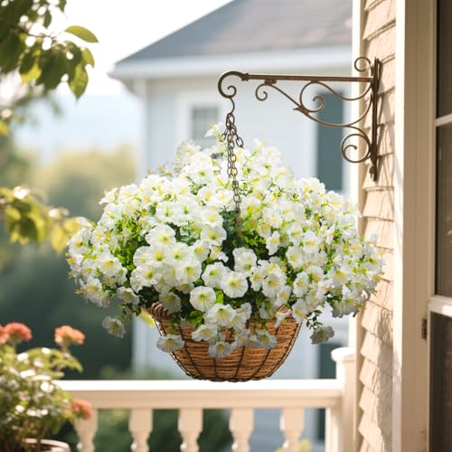 Artificial Morning Glory Flowers (White)