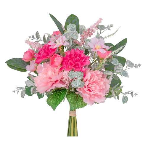 Artificial Flowers Bouquet (Pink & Hot Pink)