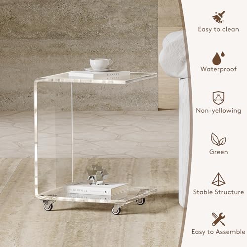 Modern Acrylic Side Table (Transparency)