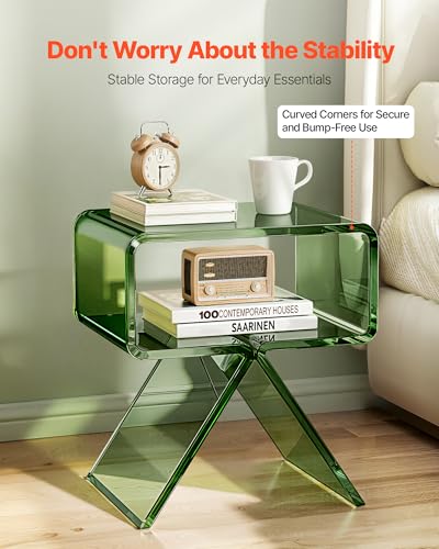Acrylic Nightstand Side Table (Smallish)
