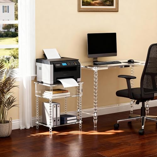 Acrylic Side Table (Clear / Large)