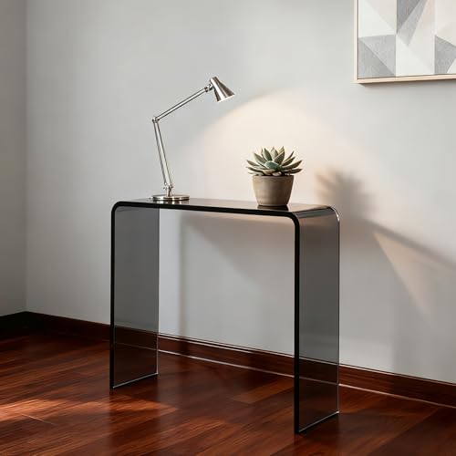 Clear Acrylic Console Table (1 Tier - Transparent Grey)