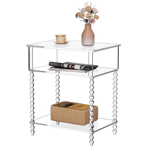 Acrylic Side Table (Clear / Large)