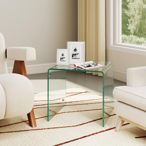 Tempered Glass Side Table (Transparent)