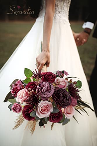 Burgundy Purple Artificial Flowers (Amorous Burgundy / 1 Box)