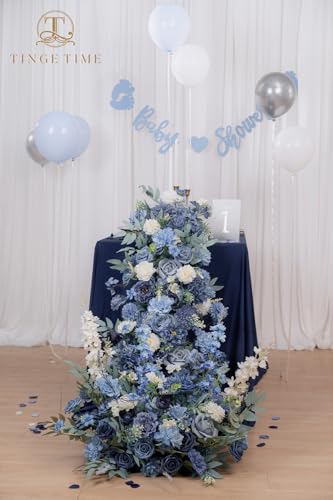 Artificial Flowers Combo (Dusty Blue)