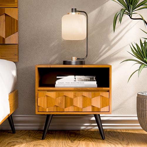 Georgina Wood Nightstand (Georgina Nightstand / Nightstand / Teak Brown)