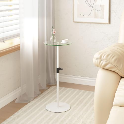 Round Side Table Set of 2 (White)