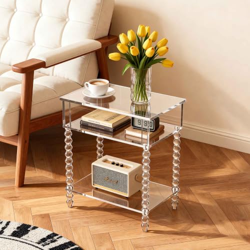 Acrylic Side Table (Clear / Small)