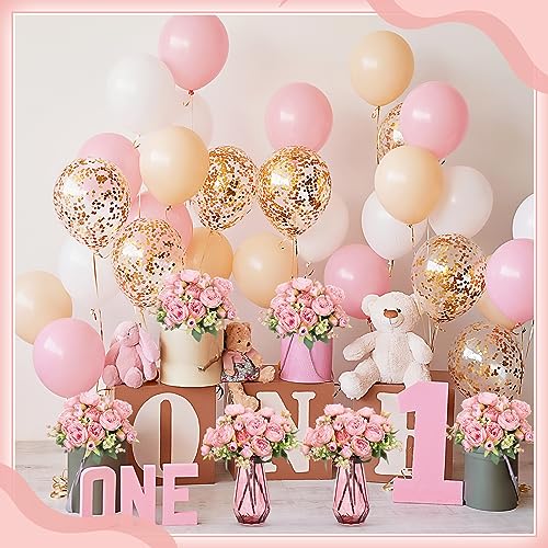 Artificial Peonies Silk Flowers Stems Wedding Bouquet