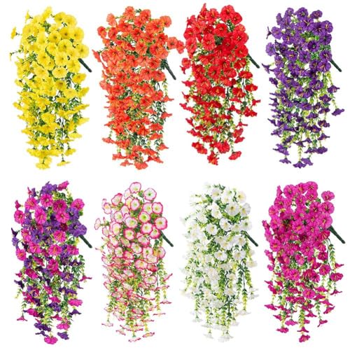 6 Pack Outdoor Faux Plants (White)