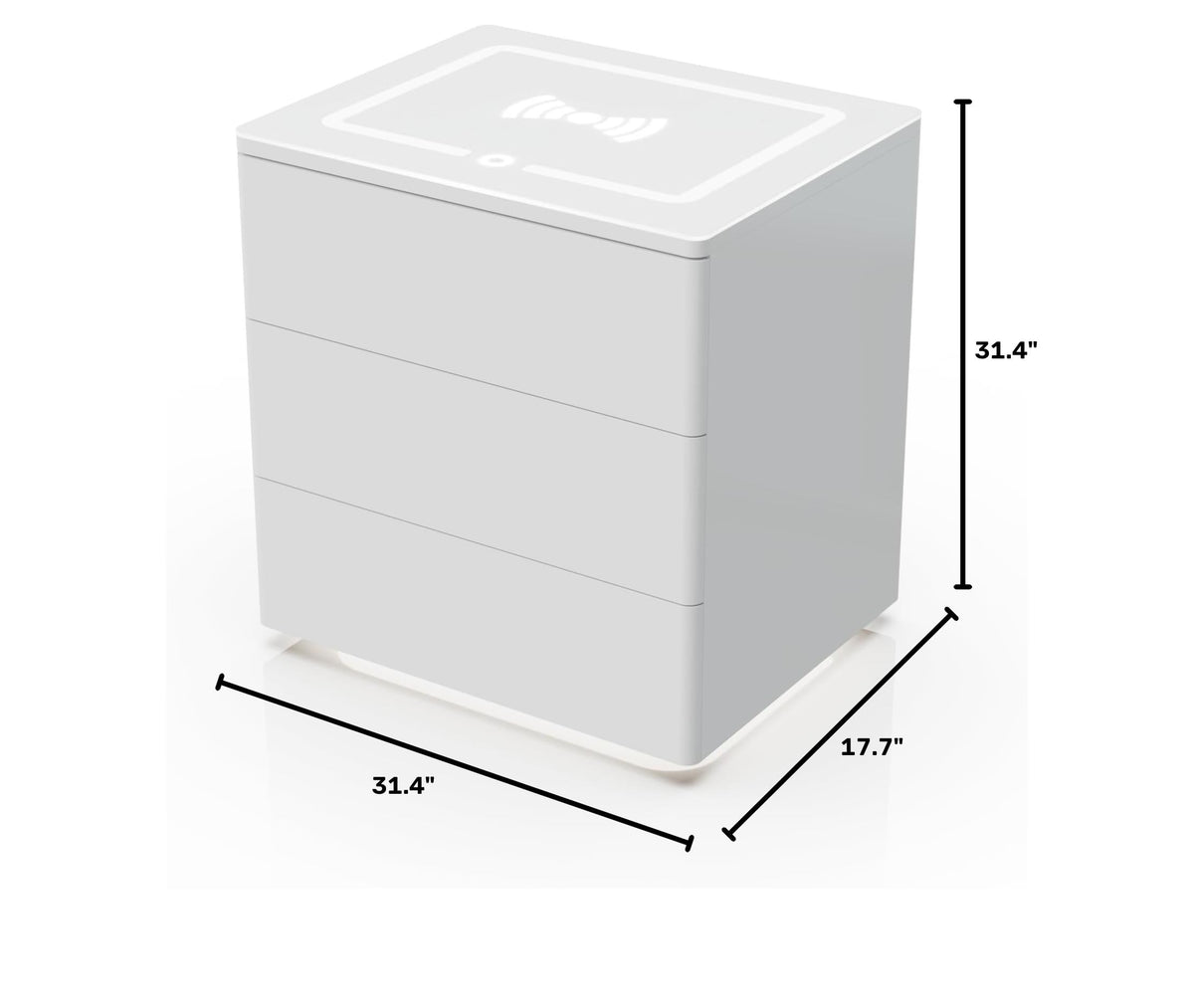 Just UNbox & Enjoy! Smart Nightstand with Wireless Charging