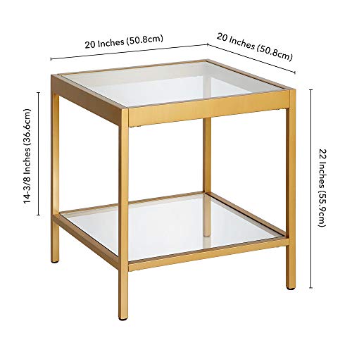 20" Side Table (Brass / 20" Wide)