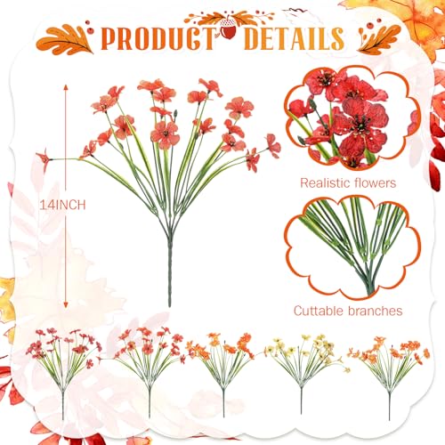 Violet Artificial Flowers (Cluster / Autumn Color System)