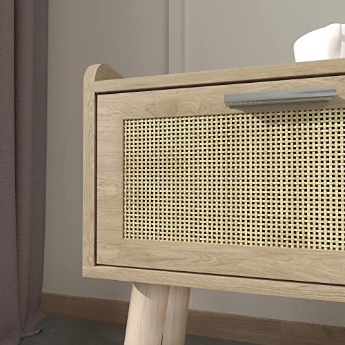 Nightstand Set of 2 (Natural / Boho Style)