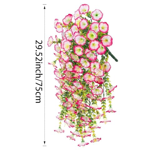 6 Pack Outdoor Artificial Flowers (Light Pink)