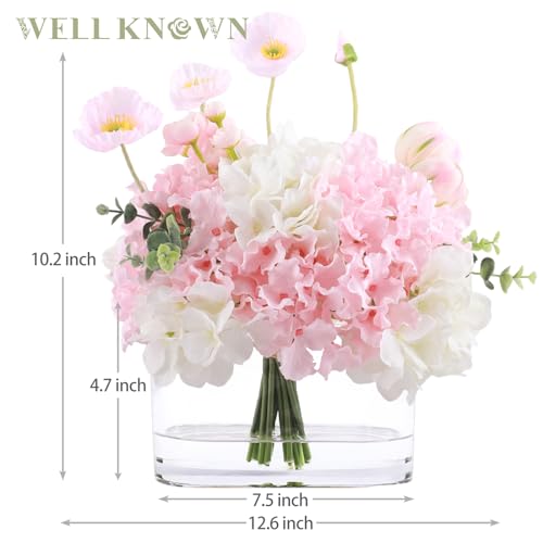 Artificial Flowers in Vase (Pink & White Max)