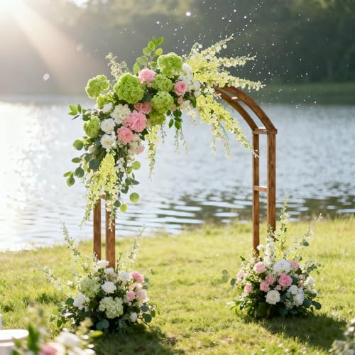 9Pcs Artificial Delphinium Flowers Combo Clematis Greenery Stems (Light Green)