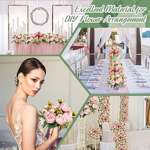 Artificial Peonies Flowers (Light Pink, Dark Pink)