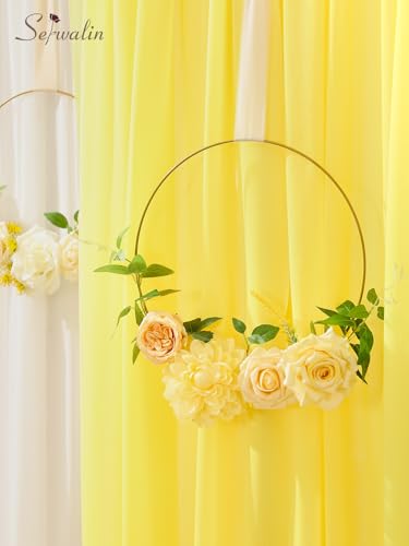 Cream Yellow Artificial Flowers (A Bloom Cream Yellow / 1 Box)