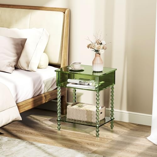 Acrylic Side Table (Green / Small)