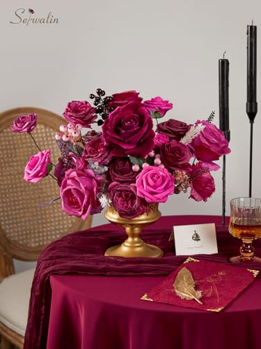 Hot Pink Artificial Flowers (B Hot Pink / 1 Box)