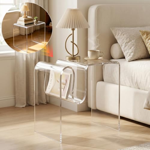 Acrylic Side Table (Crystal Clear-m)