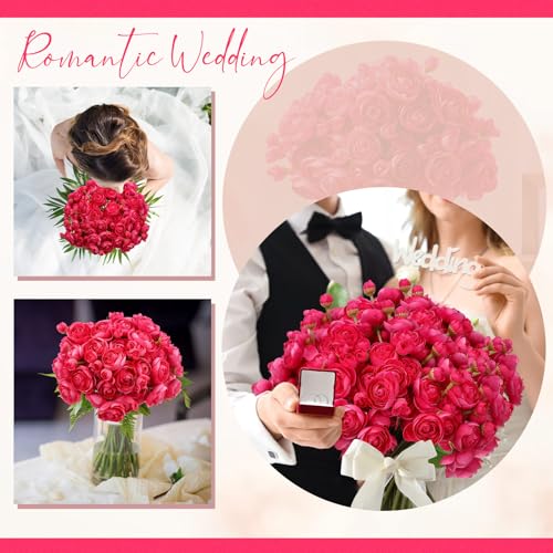 48 Pcs Ranunculus Artificial Flower (Hot Pink)