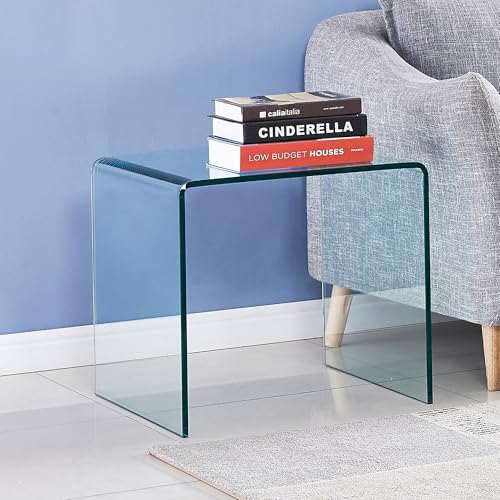 Clear Glass Nightstand