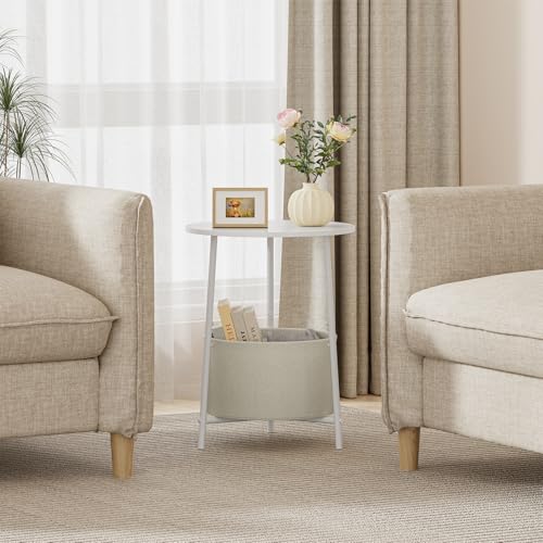 Small Round Side Table (2-Tier)