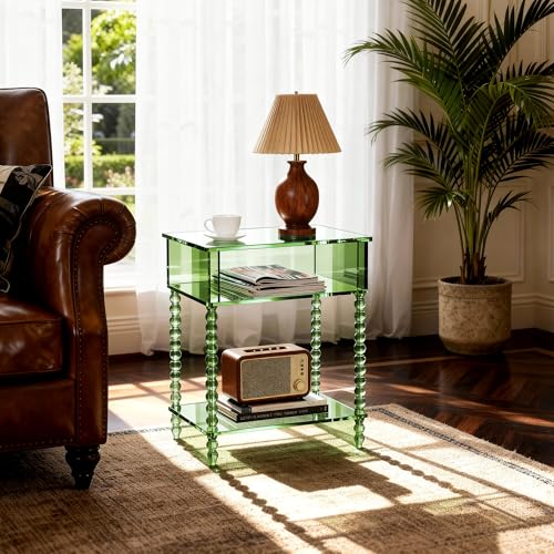 Acrylic Side Table (Green / Large)