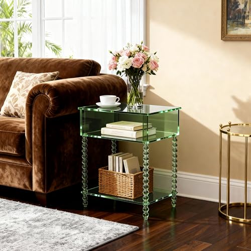 Acrylic Side Table (Green / Large)