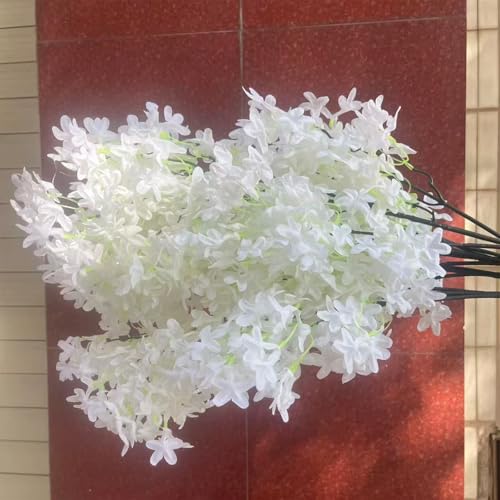 Simulated cross cherry blossoms (White)