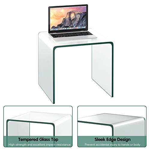 Tempered Glass End Table
