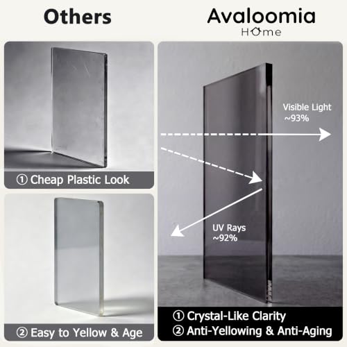 Acrylic Side Table (Dark Smoke)