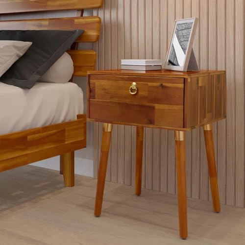 Caden Solid Wood Nightstand (Caden Nightstand / Nightstand / Caramel)