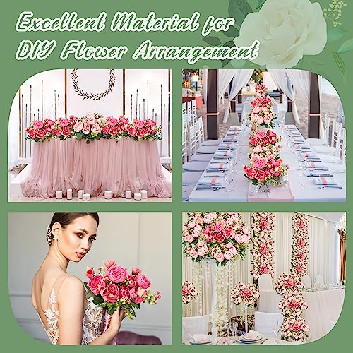 Artificial Peonies Flowers (Rosy Red, Pink)