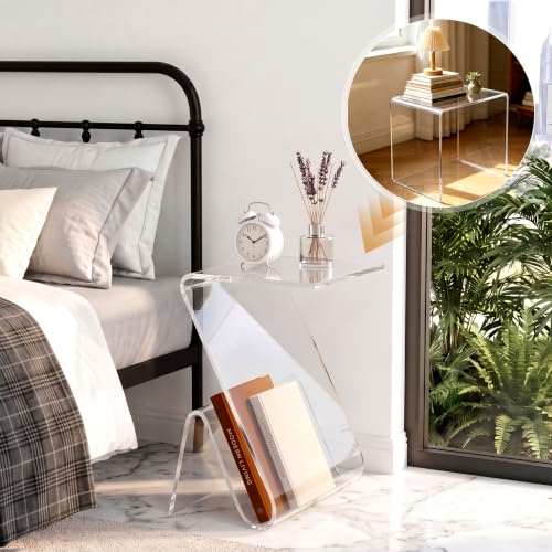 Acrylic Side Table (Crystal Clear-z)