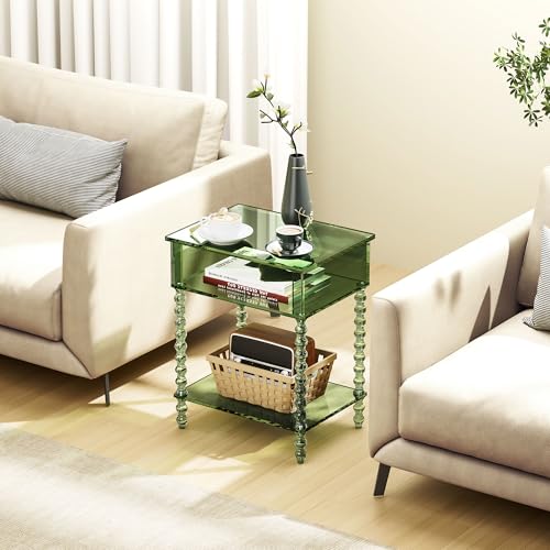 Acrylic Side Table (Green / Small)