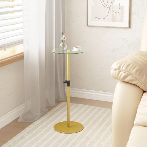 Round Side Table Set of 2 (Gold)
