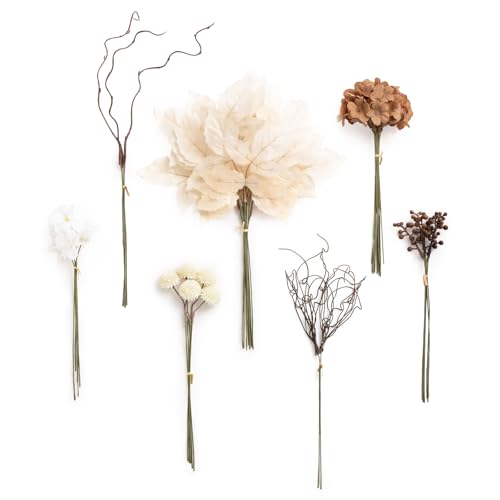 Artificial Greenery Stems Box Set (Brn-tawny Beige & Sand Beige)