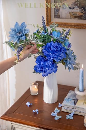 Artificial Flowers Bouquet (Royal Blue)