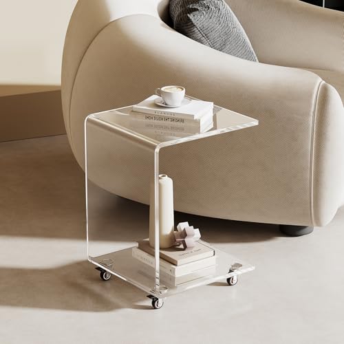 Modern Acrylic Side Table (Transparency)