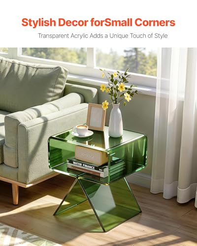 Acrylic Nightstand Side Table (Smallish)