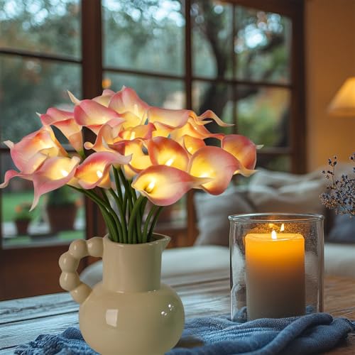 LED Calla Lily Lamp (Light Pink)