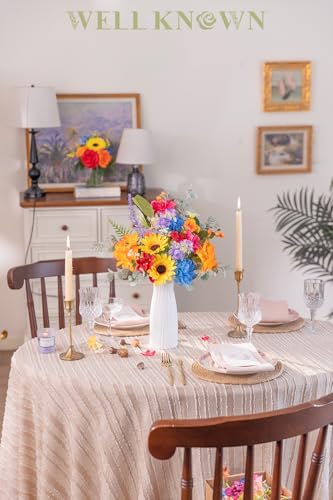 Artificial Flowers Bouquet (Rainbow Colorful Sunflowers)
