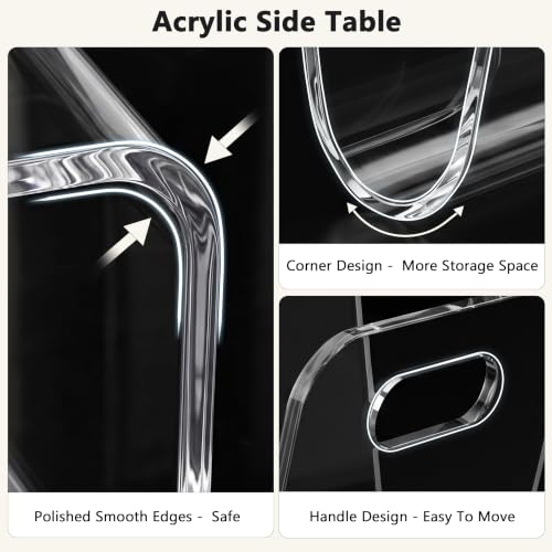 Acrylic Side Table (Crystal Clear-u)