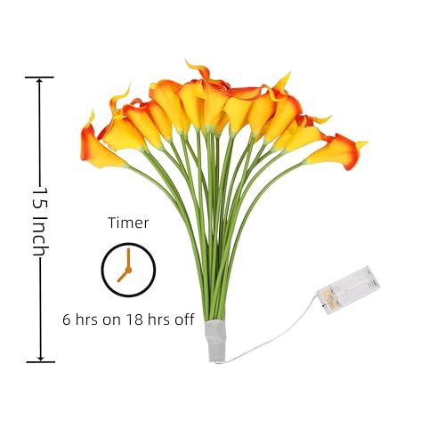 LED Calla Lily Lamp (Orange)