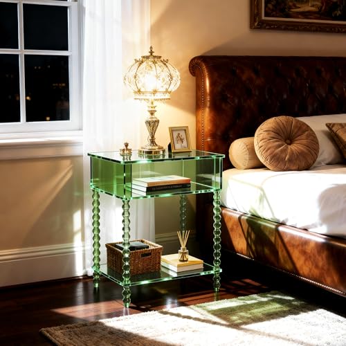 Acrylic Side Table (Green / Large)