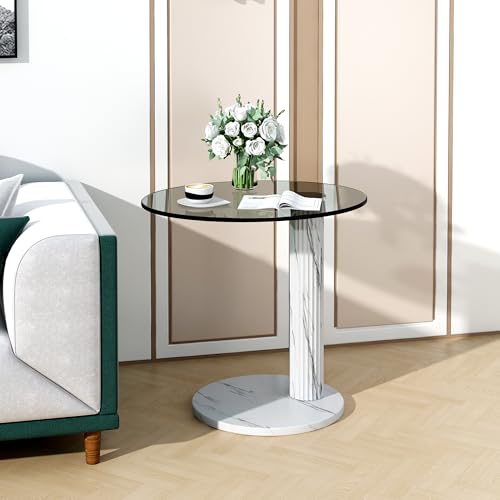 Side Table for Glass (Gray and White-1pcs)